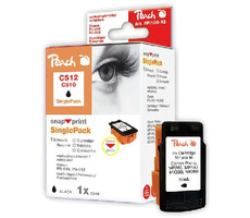 Peach PG-512 / PG-510 / Alternative Patrone ohne Druckkopf / 13 ml / Schwarz