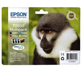Epson T0895 Originalpatrone / 3x3,5 ml, 5,8 ml / Stylus S20, SX100 / Multipack