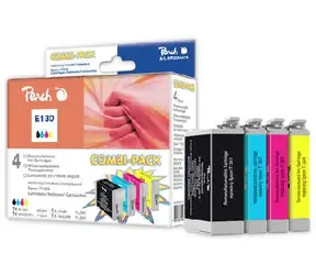 Peach T1301-T1304 alternative Patrone mit Chip / Epson Stylus Office BX525WD / 1x25 + 3x10ml / Multipack