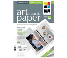 Colorway ART Magnetisches Fotopapier (matt) / Magnetschicht / Matt / A4 / 650g/m2 / 5 Blatt