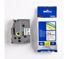 Brother TZ-251 / Kassette mit Schriftband / Laminiert / Weiß/Schwarz / 24mm / 8m