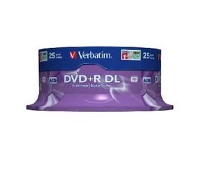 Verbatim DVD+ R DL Matt Silver 25 Stück / 8,5 GB / 8x