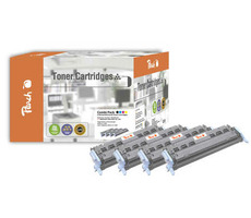 Peach Remanufactured Q6001-4 Alternativtoner / HP CLJ 1600, 2600 / 2.500/3x2000 Seiten / MultiPack