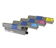 Peach Remanufactured Alternativtoner OKI C301/321 / 2200/3x1500 Seiten / MultiPack