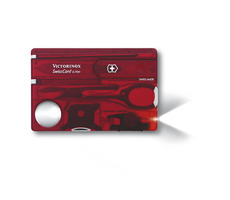VICTORINOX SWISSCARD LITE rot-transparent / Multifunktionskarte / Anzahl Funktionen 13 / Maße 82 x 45 mm