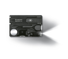 VICTORINOX SWISSCARD LITE schwarz-transparent / Multifunktionskarte / Anzahl Funktionen 13 / Maße 82 x 45 mm