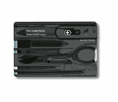 VICTORINOX SWISSCARD schwarz-transparent / Multifunktionskarte / Anzahl Funktionen 10 / Maße 82 x 45 mm