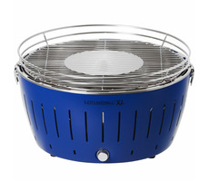 LotusGrill XL blau / Holzkohlegrill / 43,5x 43,5 x 24,1 cm