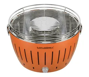 LotusGrill G34 U orange / Holzkohlegrill / 35 x 35 x 23,5 cm