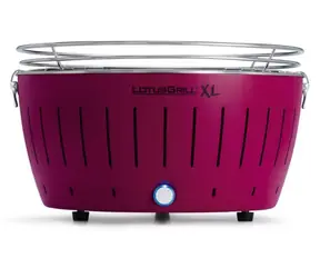 LotusGrill G435 U lila / Holzkohlegrill / 43,5 x 25,7 x 43,5 cm