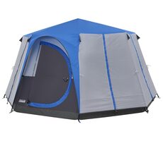 Coleman CORTES OCTAGON 8 blau / Zelt für 8 Personen / 396x396 x 208 cm / Wassersäule: 2000 mm