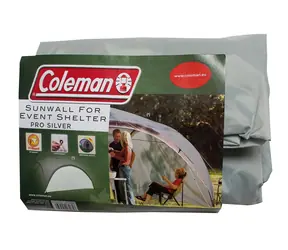 Coleman EVENT SHELTER Sunwall "XL" silber / Einzelwand ohne Fenster / 453 x 190 cm