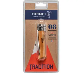 Opinel 402 VRI N°08 Carbon 8,5 cm Buche / Taschenmesser