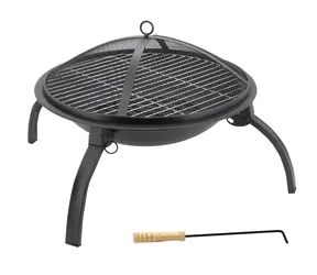 Cattara Feuerstelle mit Grillrost VESUV mit Deckel / 57 x 26 cm