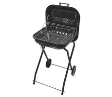 Cattara Rechteckiger Holzkohlegrill TRAPANI 46cm