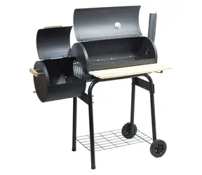 Cattara SMOKIE Holzkohlegrill mit Räucherkammer / Gitter: 61 x 30 cm