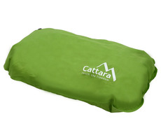Cattara Selbstaufblasendes Kissen 50x30x13cm grün