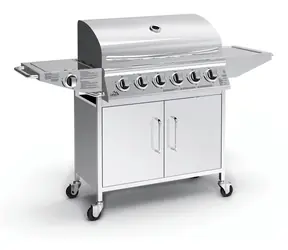 Cattara Gasgrill Manhattan mobil / 18,2 kW-Stunde / Grillfläche: 74 x 40 cm