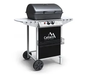Cattara Gasgrill PARTY POINT mobil / 5,5 kW-Stunde / Grillfläche: 48,5 x 37,5 cm