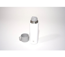 Zwilling Thermokanne Becher 1l weiß / Thermosflasche mit Becher