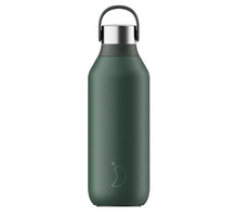 CHILLY'S Series 2 Wasserflasche 500ml Piniengrün / Thermosflasche / Edelstahl