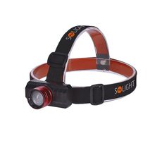 Solight WN36 LED-Stirnlampe / 150 lm / IP44 / 3 Beleuchtungsmodi / 3,7 V Li-on-Akku / 1200 mAh