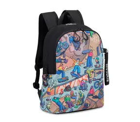 Riva Case 5420 Skaters schwarz / Schulrucksack / 12L