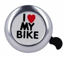 Forever Fahrradklingel (Ich liebe mein Fahrrad) Outdoor Silber