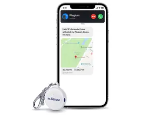 Plegium SMART Emergency Button weiß / intelligenter persönlicher Alarm