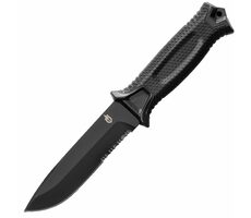 GERBER Strongarm Survival (kombinierte Klinge) schwarz / Bushcraftmesser / Klinge 12,5 cm