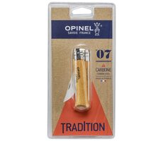 Opinel 7 Klapptaschenmesser 8 cm - Carbonklinge / Holzgriff
