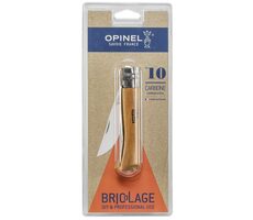 Opinel 10 Klapptaschenmesser 10 cm / Carbonklinge / Holzgriff