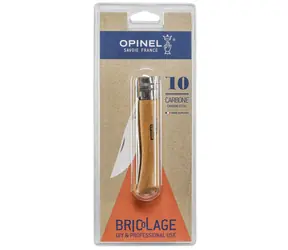 Opinel 10 Klapptaschenmesser 10 cm / Carbonklinge / Holzgriff