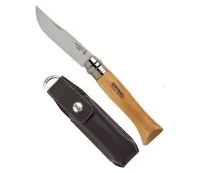 Opinel 8 Klapptaschenmesser 8,5 cm / Gehäuse / Klinge aus rostfreiem Stahl / Holzgriff