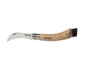 Opinel Pilzmesser mit Bürste 8 cm Geschenkbox/Etui/Holzgriff