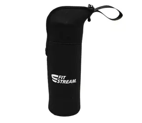 FitStream Neoprenhülle für Flaschen schwarz / 1l
