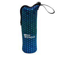 FitStream Neoprenhülle für Flaschen blau / 1l