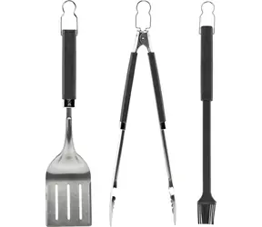 Weber 6764 / Set mit 3 Grillutensilien / Zange & Wender & Bürste