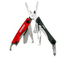 GERBER Dime Multifunktionszange rot / klappbar / 10 Werkzeuge
