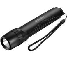 Sandberg Survivor Torch Powerbank 5000 mAh schwarz / LED-Taschenlampe 30W & Powerbank / 18,5Wh / 5000 mAh / USB-A + C / IPX4