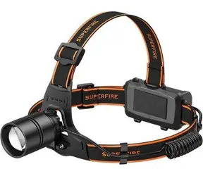 Superfire HL71 Stirnlampe schwarz / 500lm / USB