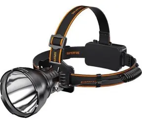 Superfire HL60 Stirnlampe schwarz / 2300lm / USB-C