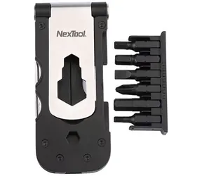Nextool NE0122 Fahrrad-Multitool schwarz / Multifunktionswerkzeuge / 15 Werkzeuge