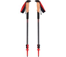 Black Diamond Pursuit Shock S/M grau rot / Trekkingstöcke / 110 - 125 cm