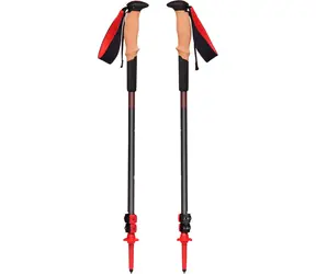 Black Diamond Pursuit Shock S/M grau rot / Trekkingstöcke / 110 - 125 cm