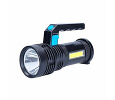 Solight WN46 LED-Taschenlampe mit Griff und Seitenlicht / wiederaufladbar / 150+100lm / Li ION