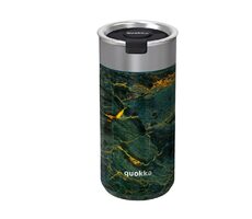 Quokka Boost Kaffeebecher 400 ml Greenstone / Thermosbecher mit Sieb / Edelstahl 