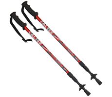 CALTER STROMBOLI 3-teiliges Paar rot / Trekkingstöcke / 65/110-135cm