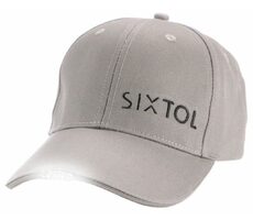 SIXTOL B-CAP grau / LED-Kappe mit Licht / 5x 5 lm / wiederaufladbar / USB