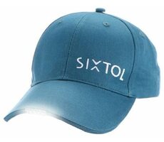 SIXTOL B-CAP blau / LED-Kappe mit Licht / 5x 5 lm / wiederaufladbar / USB